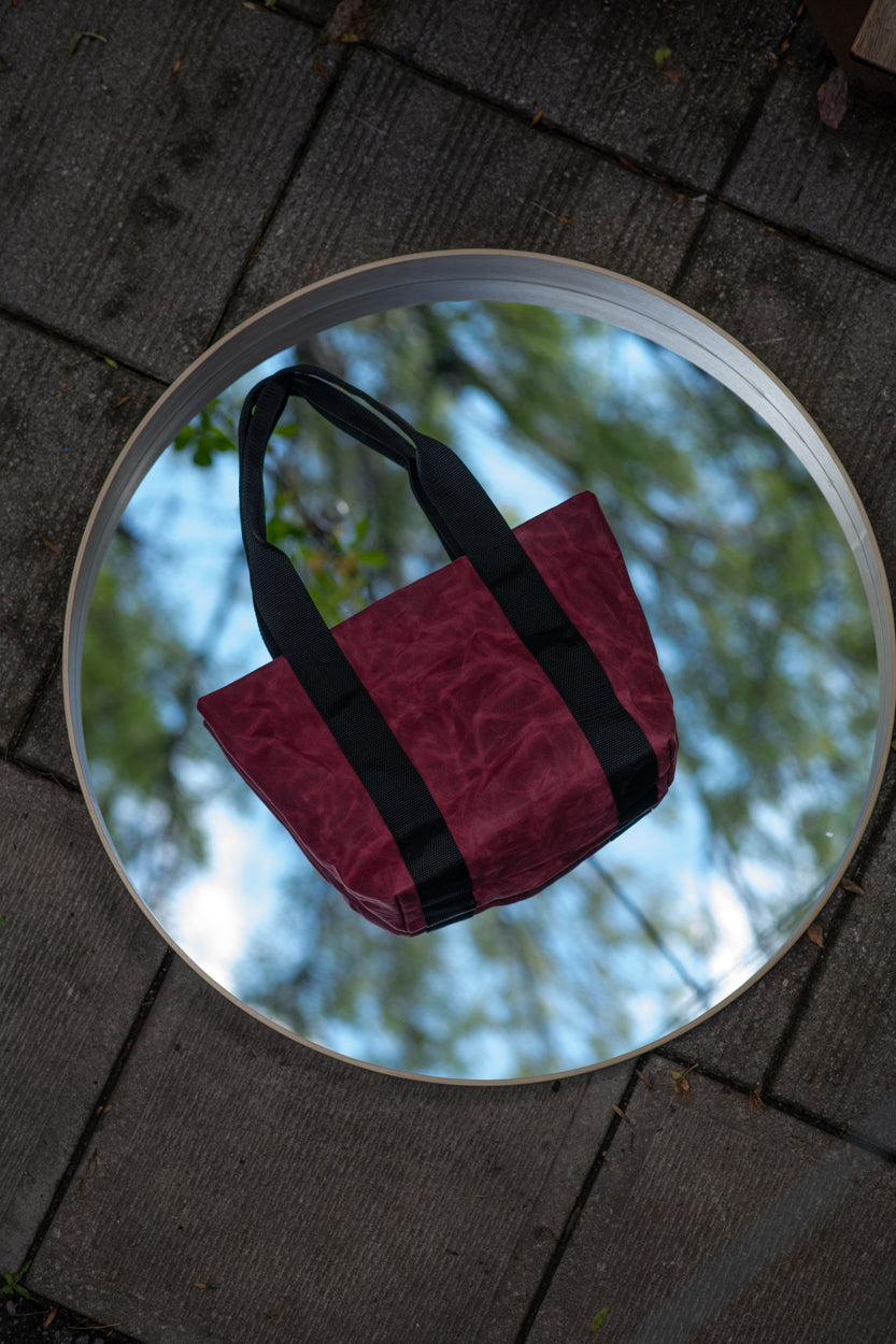 Waxed canvas tote bag ROSEMONT model