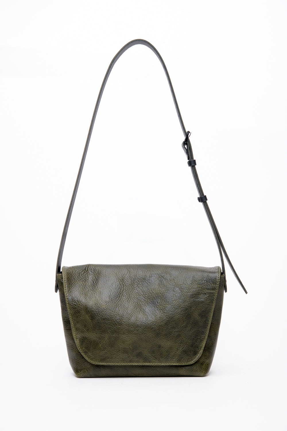 Veinage Leather Satchel Sessenger Bag BISCUIT model, handmade in Montreal Canada