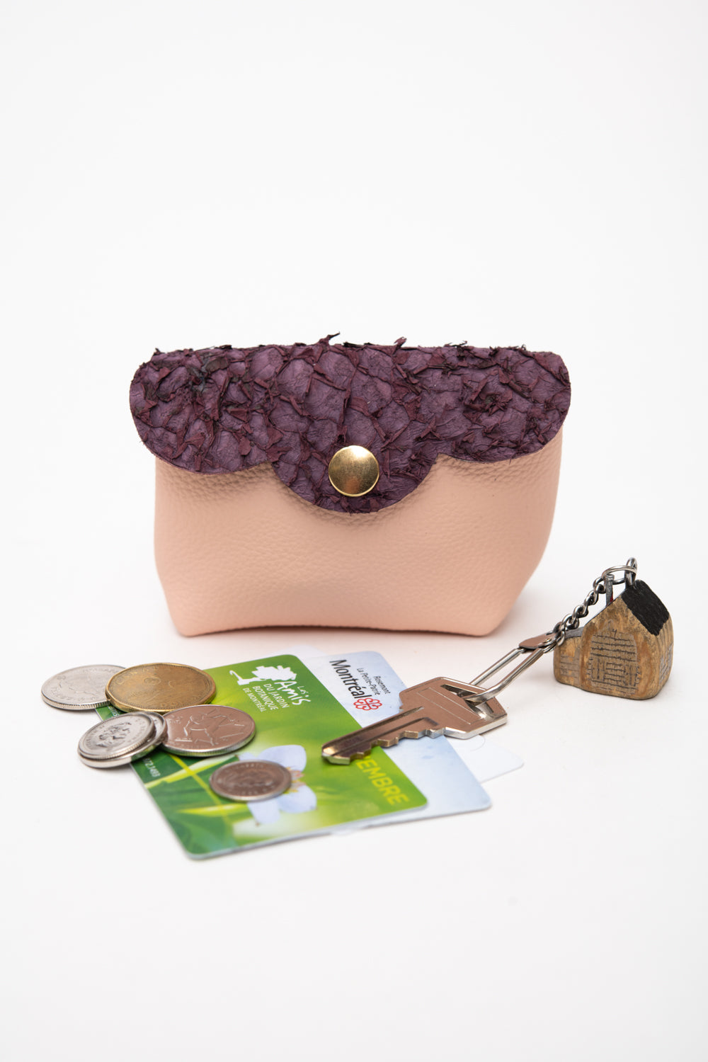 Veinage Leather Mini Pouch Cardholders CHOU model Unique Edition Handmade in Montreal Canada