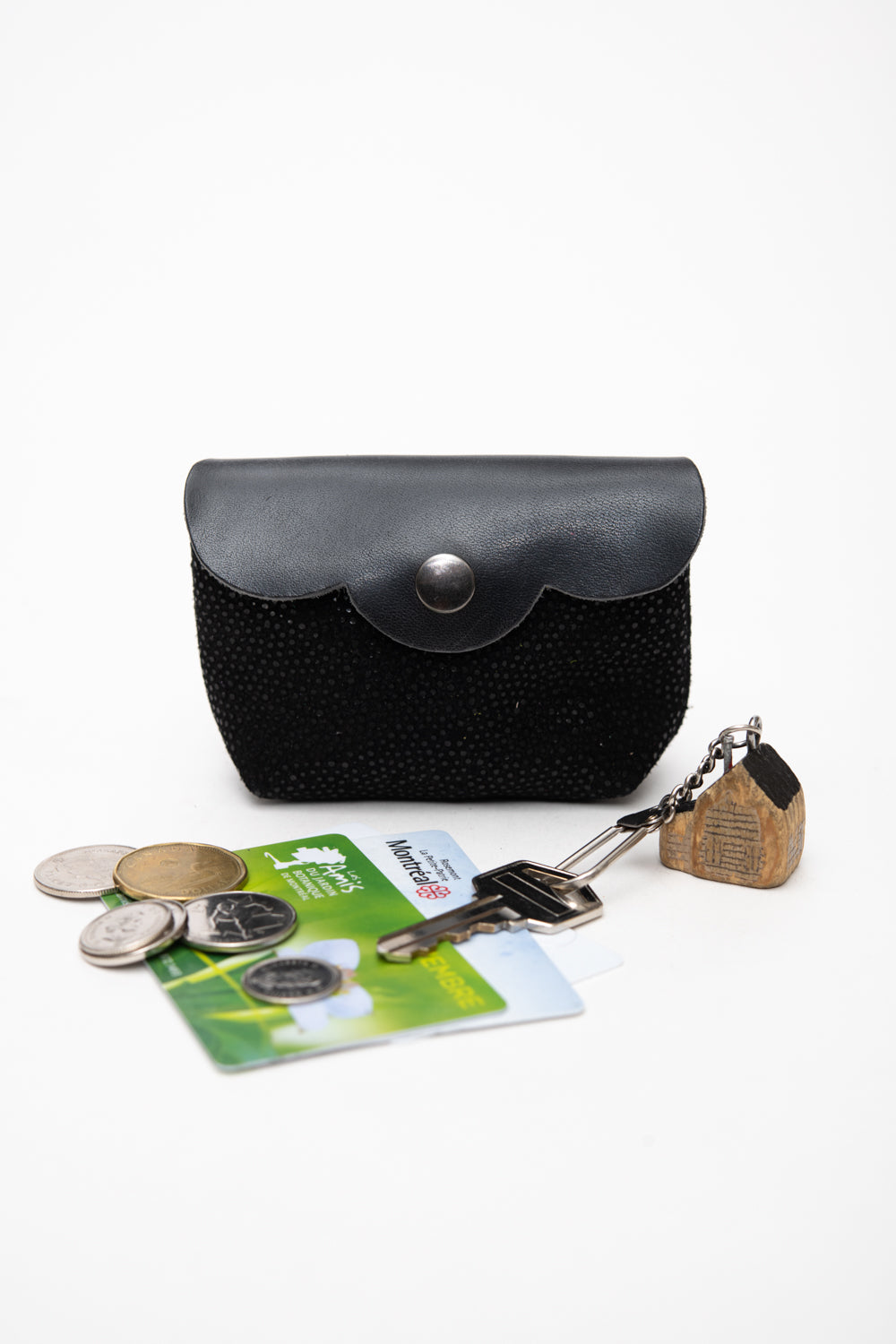 Veinage Leather Mini Pouch Cardholders CHOU model Unique Edition Handmade in Montreal Canada