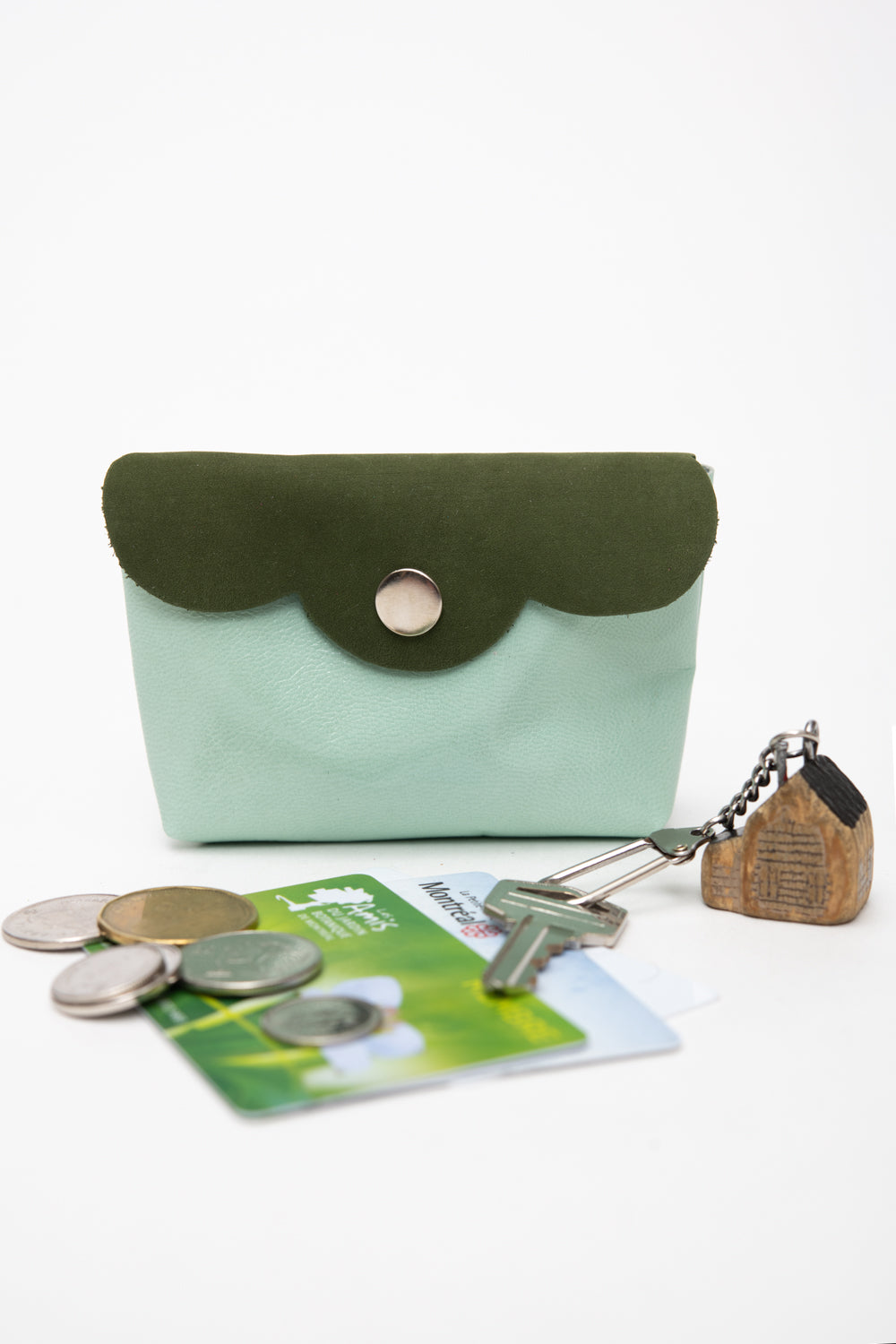 Veinage Leather Mini Pouch Cardholders CHOU model Unique Edition Handmade in Montreal Canada