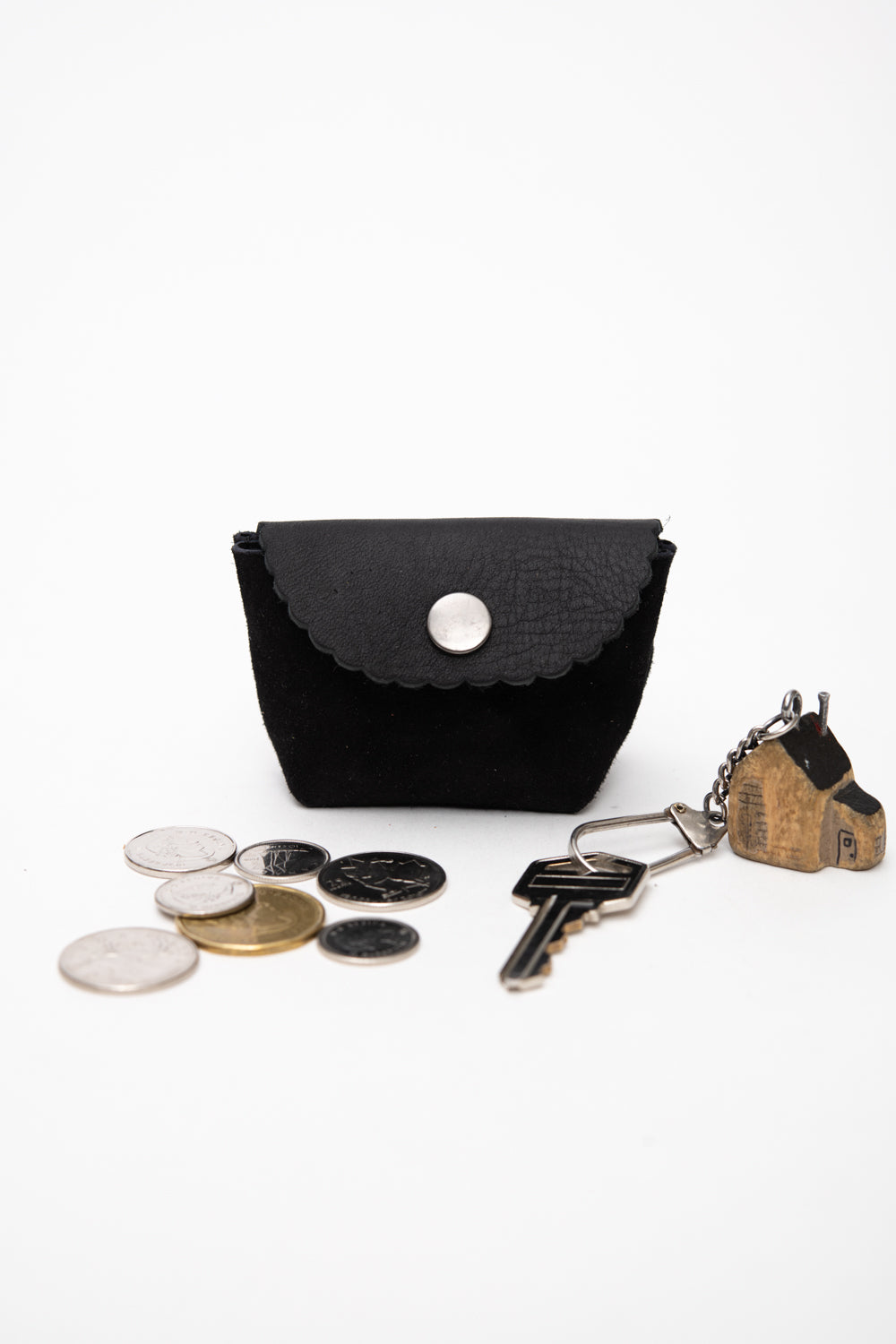 Veinage Leather Compact Mini Pouch Coin Purse CHOUQUETTE Model Unique Edition Made in Montreal Canada