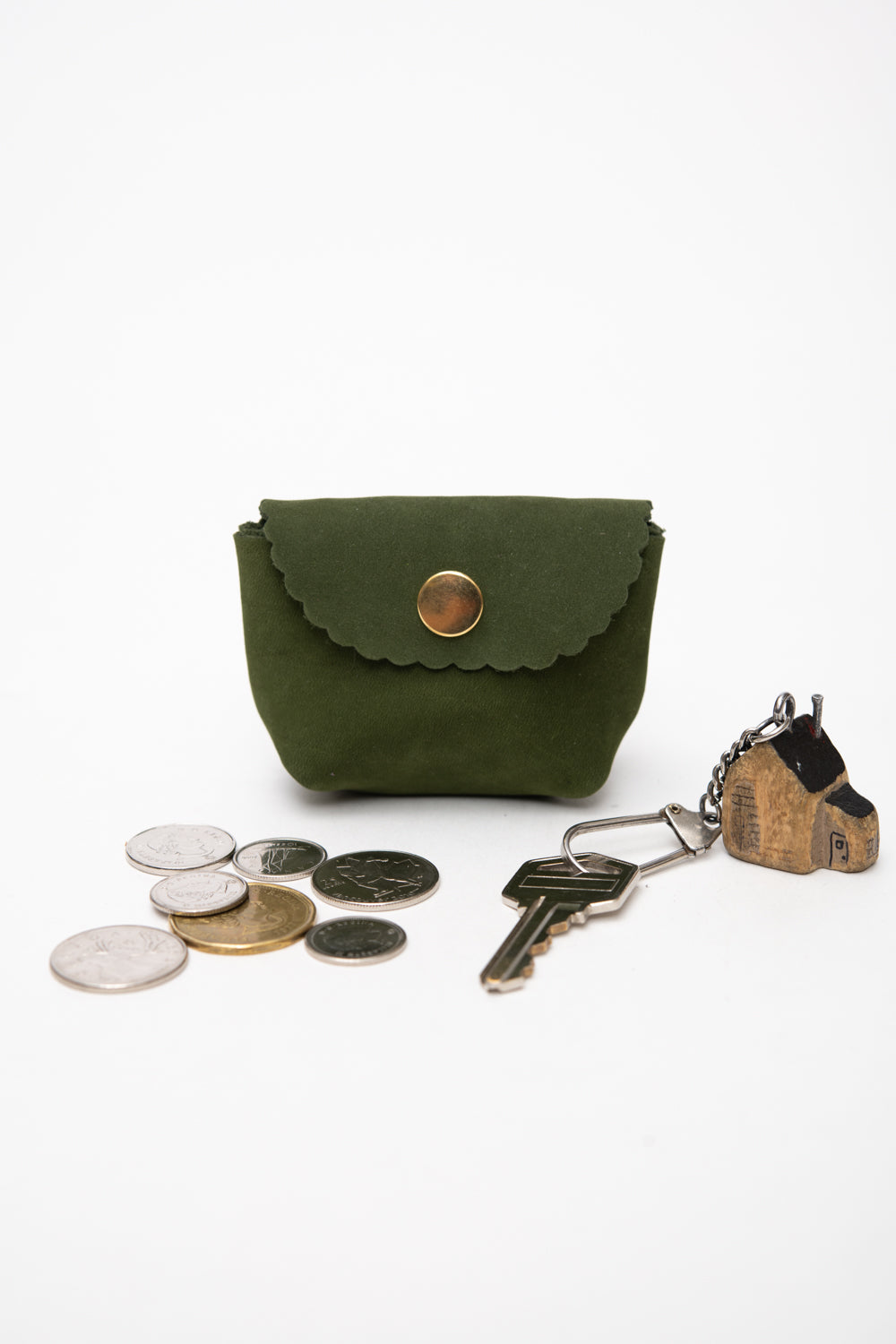 Veinage Leather Compact Mini Pouch Coin Purse CHOUQUETTE Model Unique Edition Made in Montreal Canada