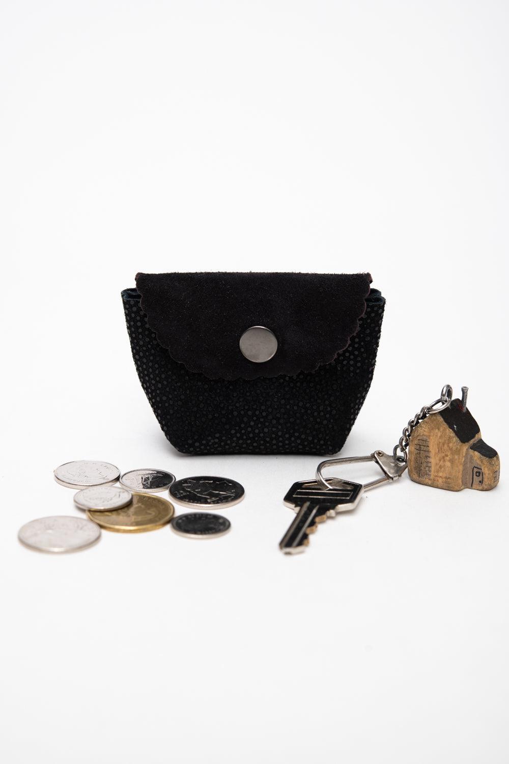 Veinage Leather Compact Mini Pouch Coin Purse CHOUQUETTE Model Unique Edition Made in Montreal Canada