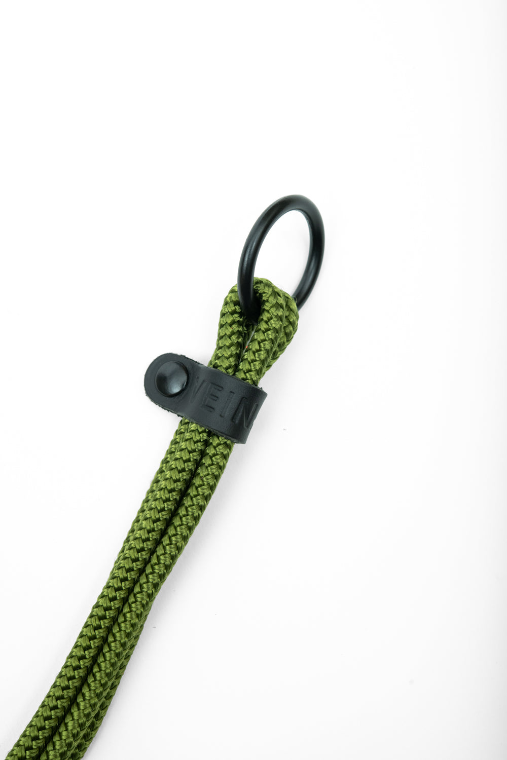 Plant hanger in upcycled leather and rope FRAISIER model