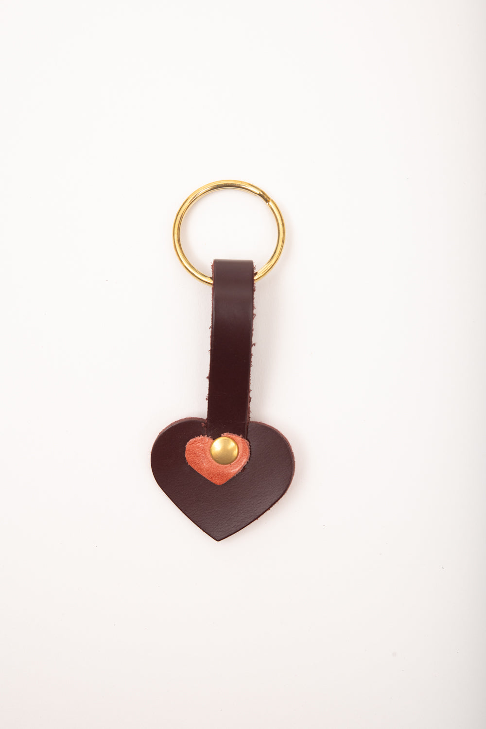 Veinage Leather cloud or heart keychain Sorbet model handmade in Montreal