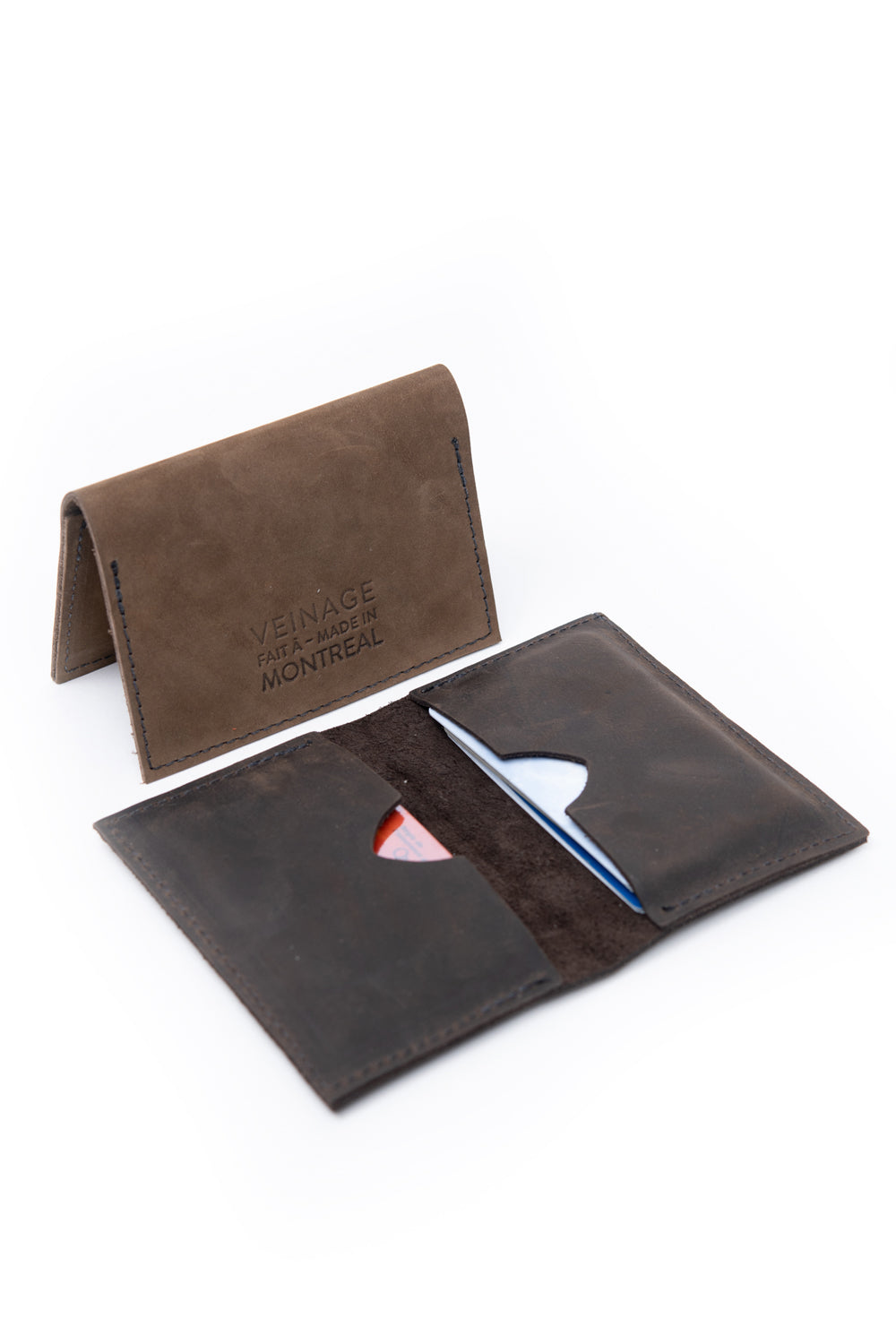 Leather bifold cardholders ROME model
