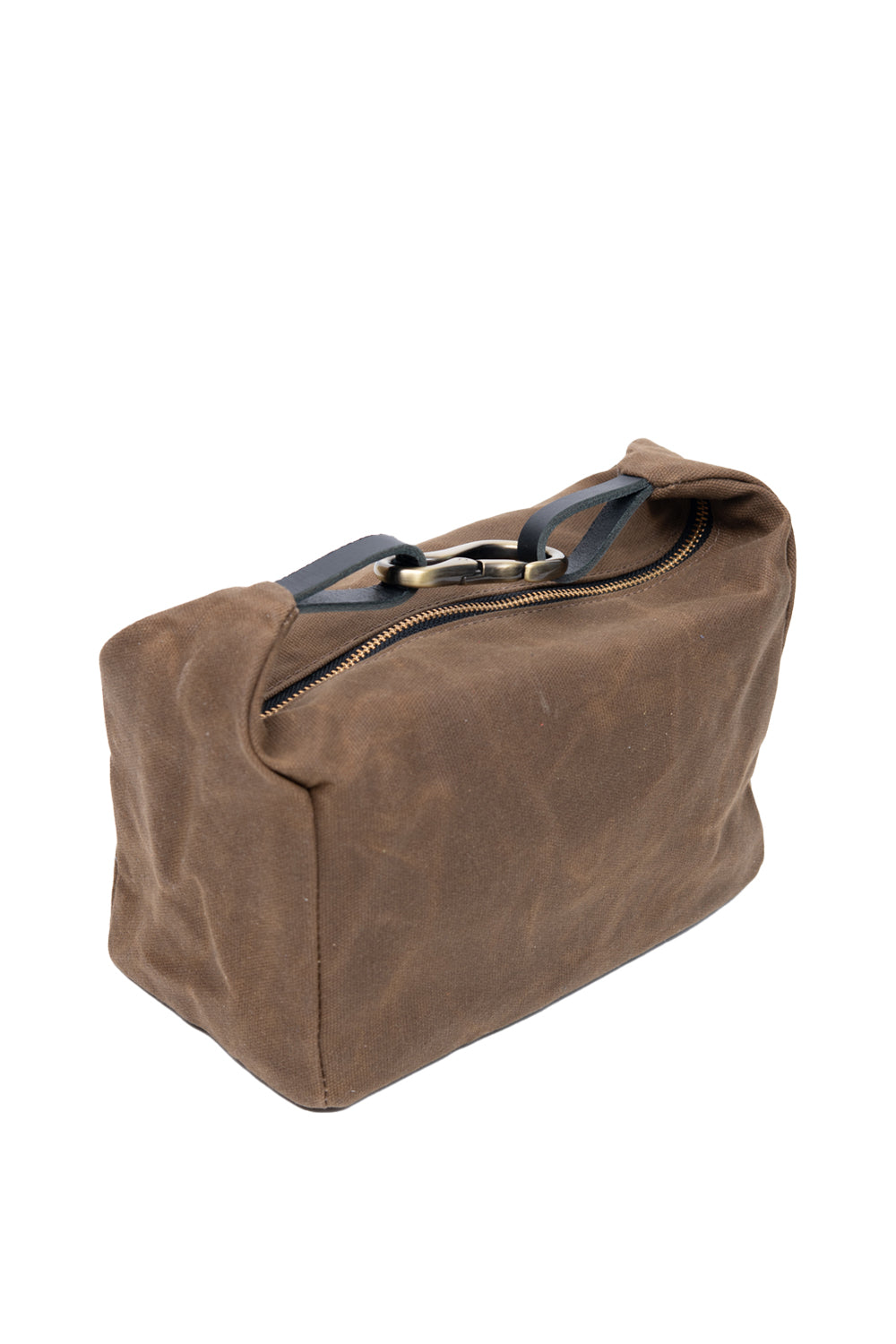 Travel case in waxed canvas DES CARRIÈRES model