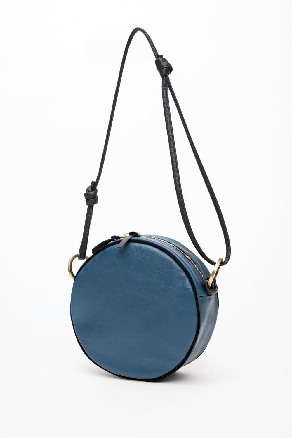 Veinage Round-Shaped Shoulder Handbag MACARON Model Made in Montreal Canada