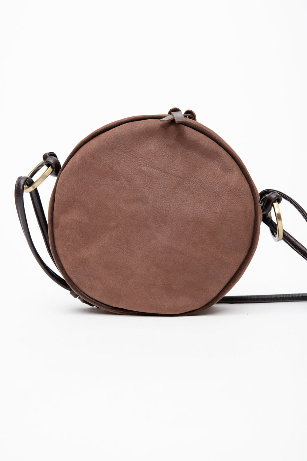 Veinage Round-Shaped Shoulder Handbag MACARON Model Made in Montreal Canada