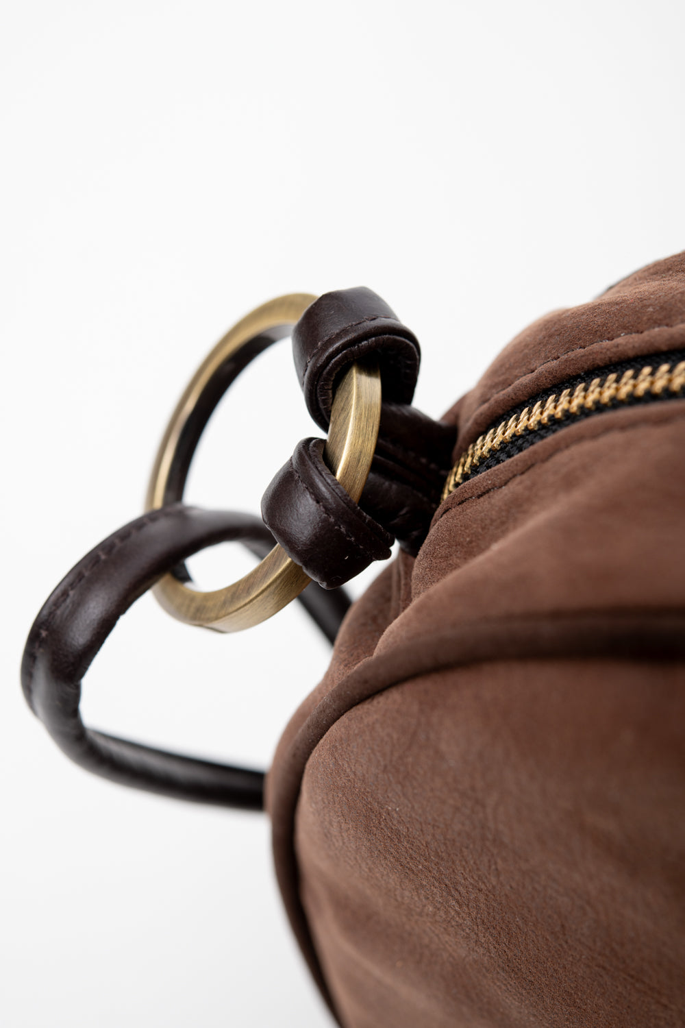 Veinage Round-Shaped Shoulder Handbag MACARON Model Made in Montreal Canada