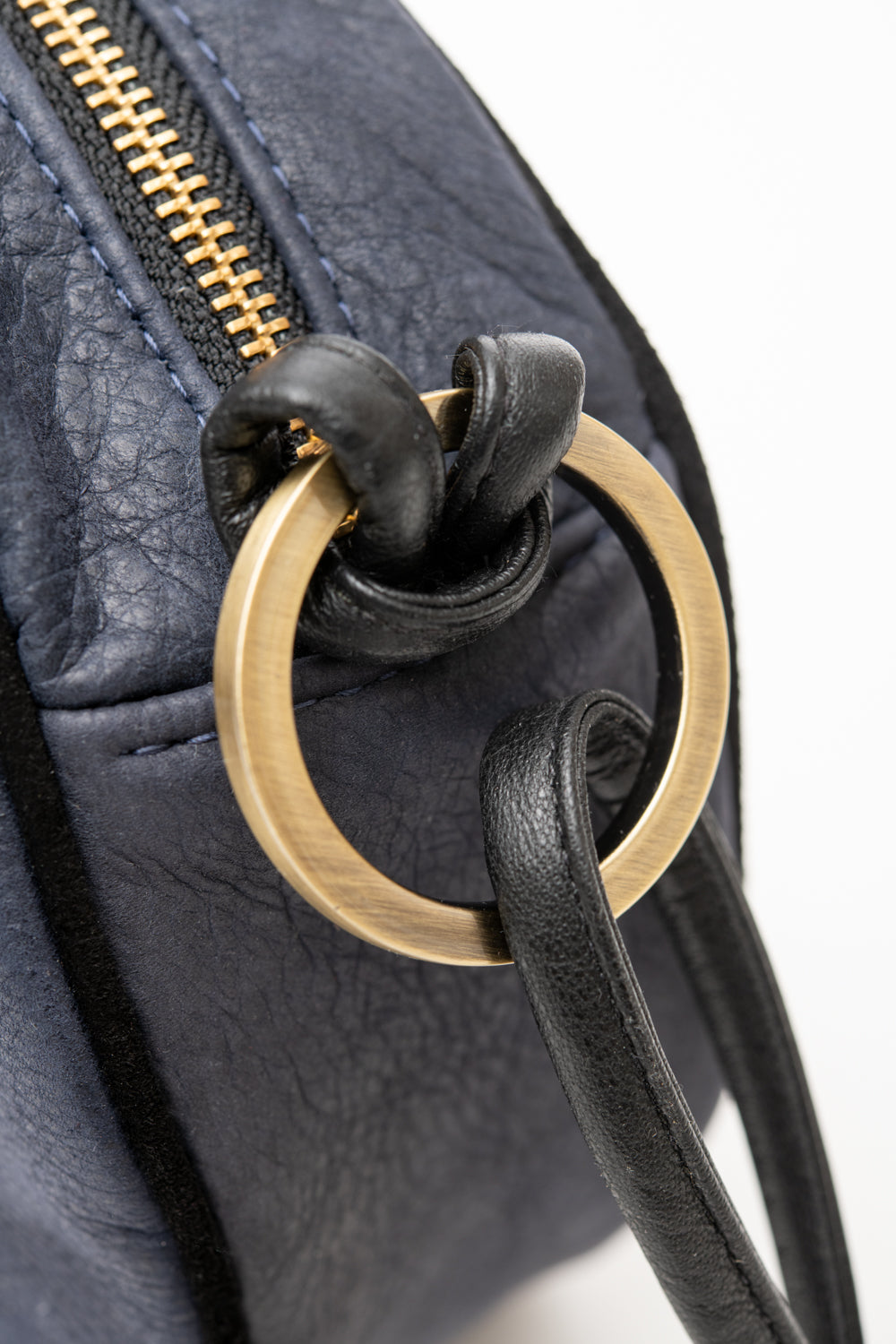 Veinage Round-Shaped Shoulder Handbag MACARON Model Made in Montreal Canada