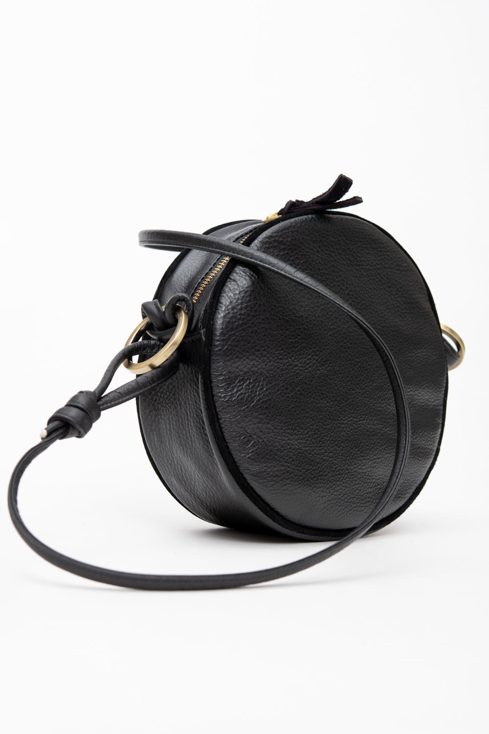 Veinage Round-Shaped Shoulder Handbag MACARON Model Made in Montreal Canada
