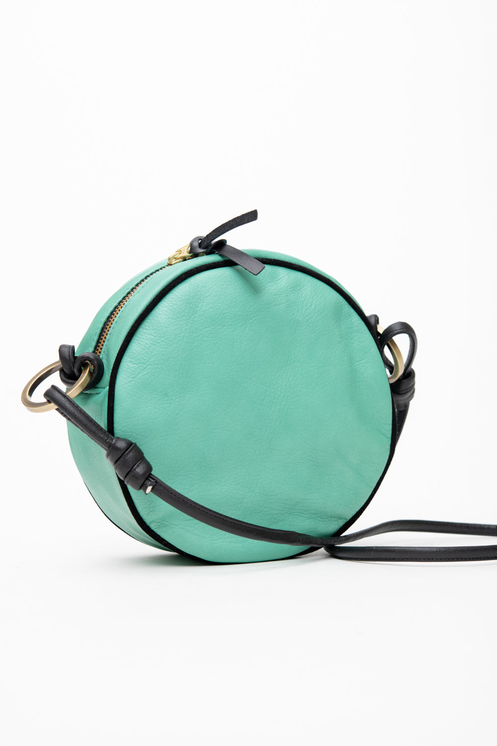 Veinage Round-Shaped Shoulder Handbag MACARON Model Made in Montreal Canada