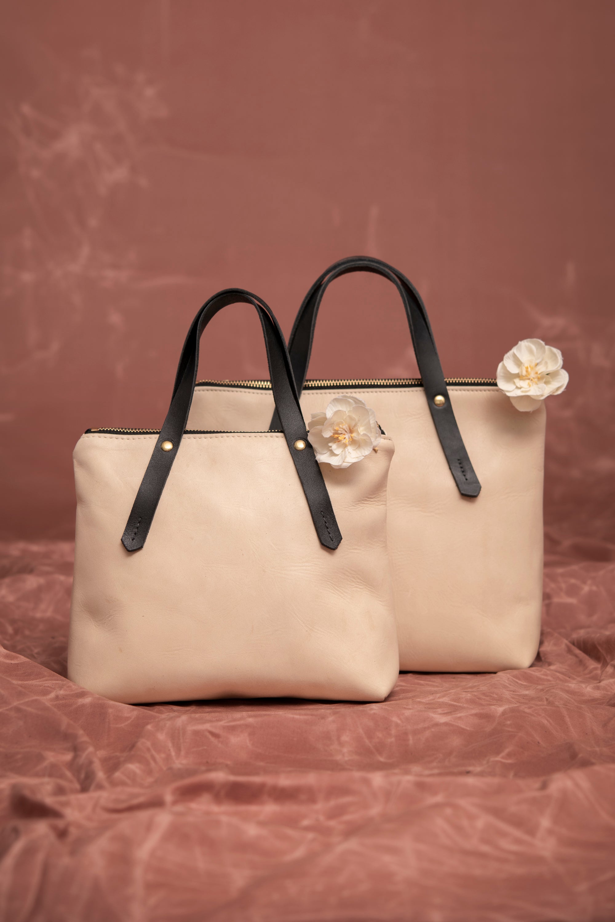 PAPINEAU leather handbag, Veinage handmade in Montreal, Canada