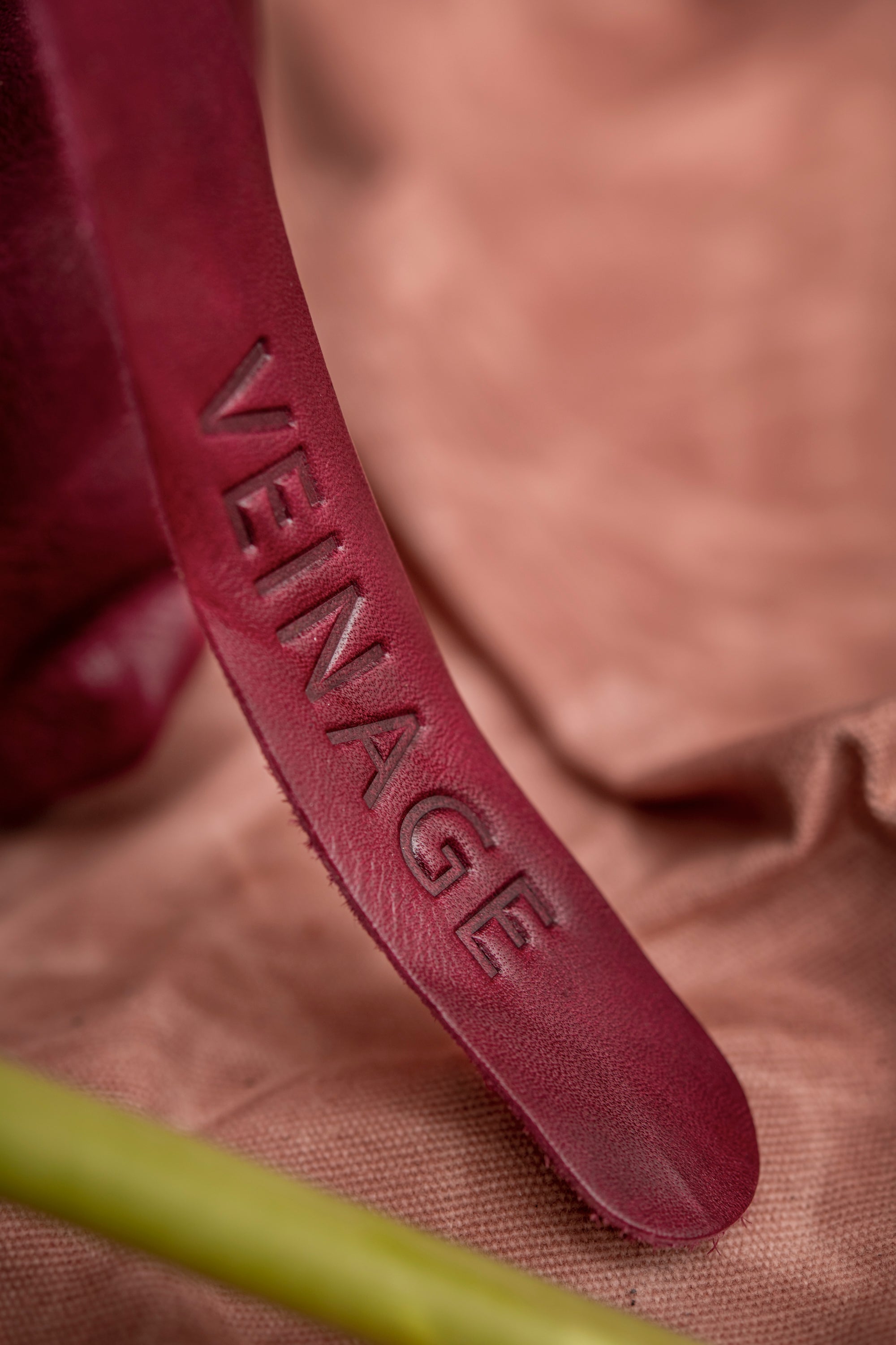 Leather clutch bag with crossbody strap BORDEAUX made to order by Veinage, handmade in Montreal Canada