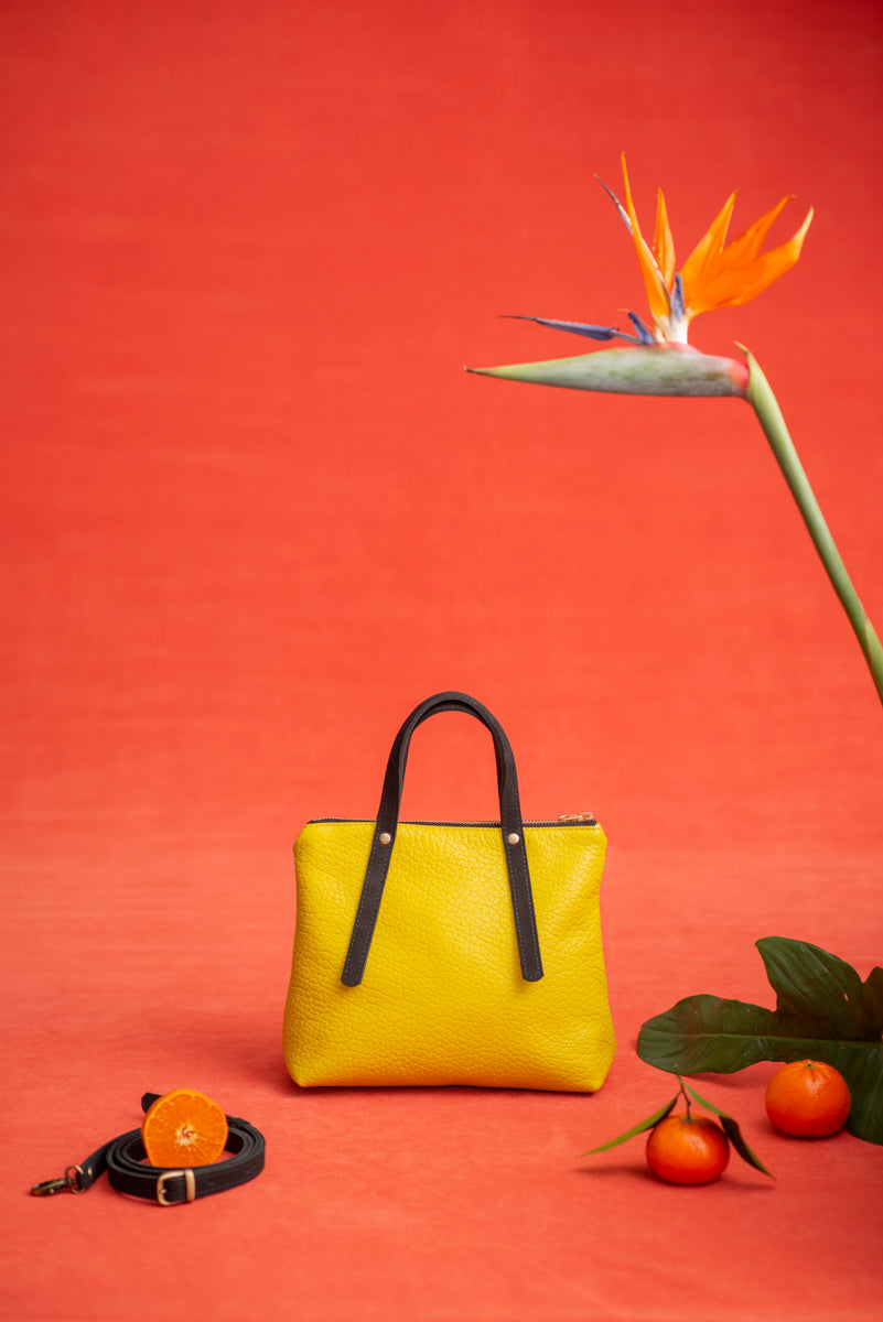 PAPINEAU leather handbag, Veinage handmade in Montreal, Canada