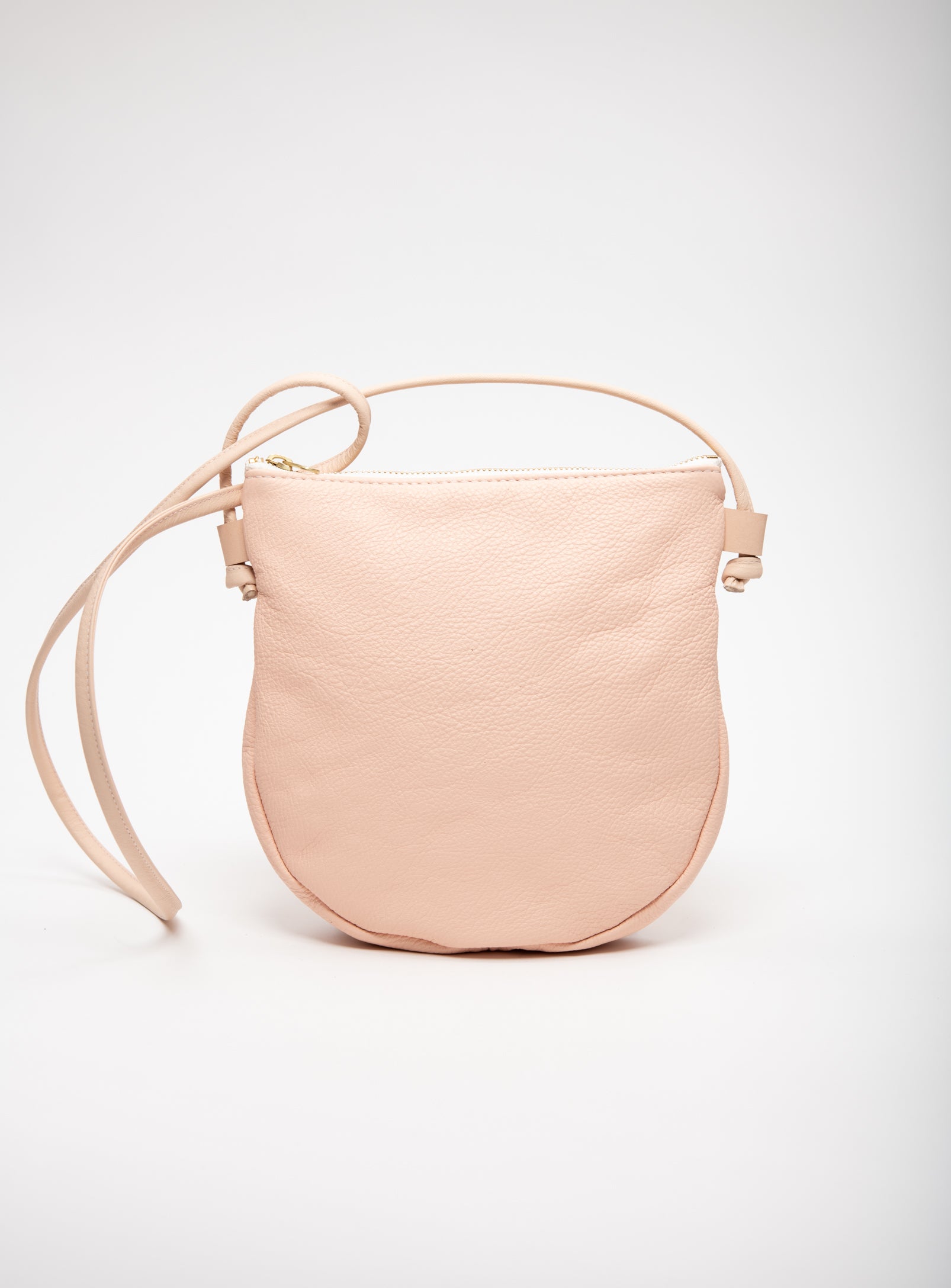 Leather crossbody bag TULIPA model VEINAGE x Belle + Rebelle