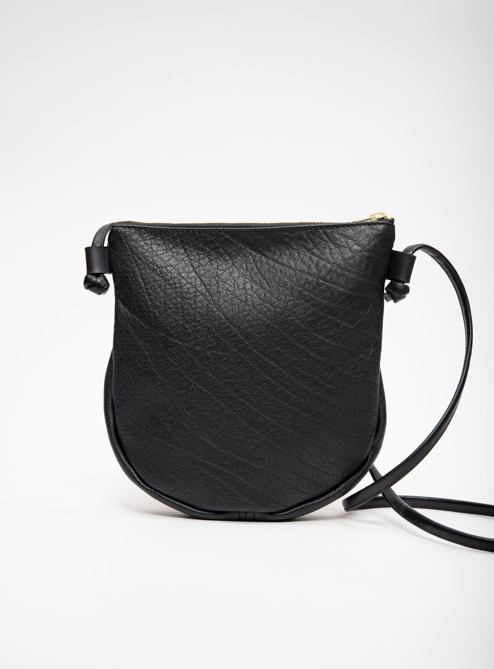 Leather crossbody bag TULIPA model VEINAGE x Belle + Rebelle