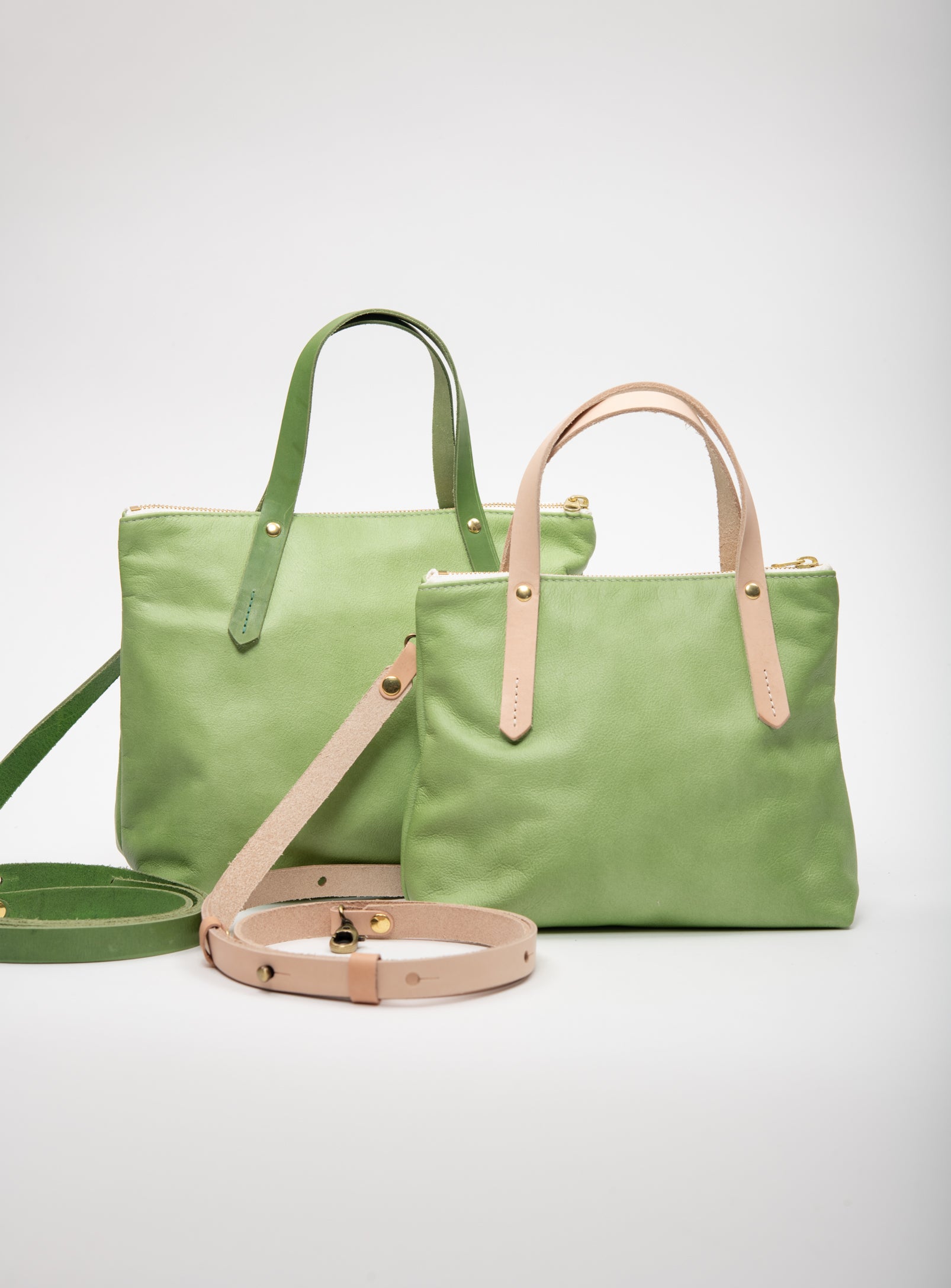 Leather handbag PAPINEAU made to order