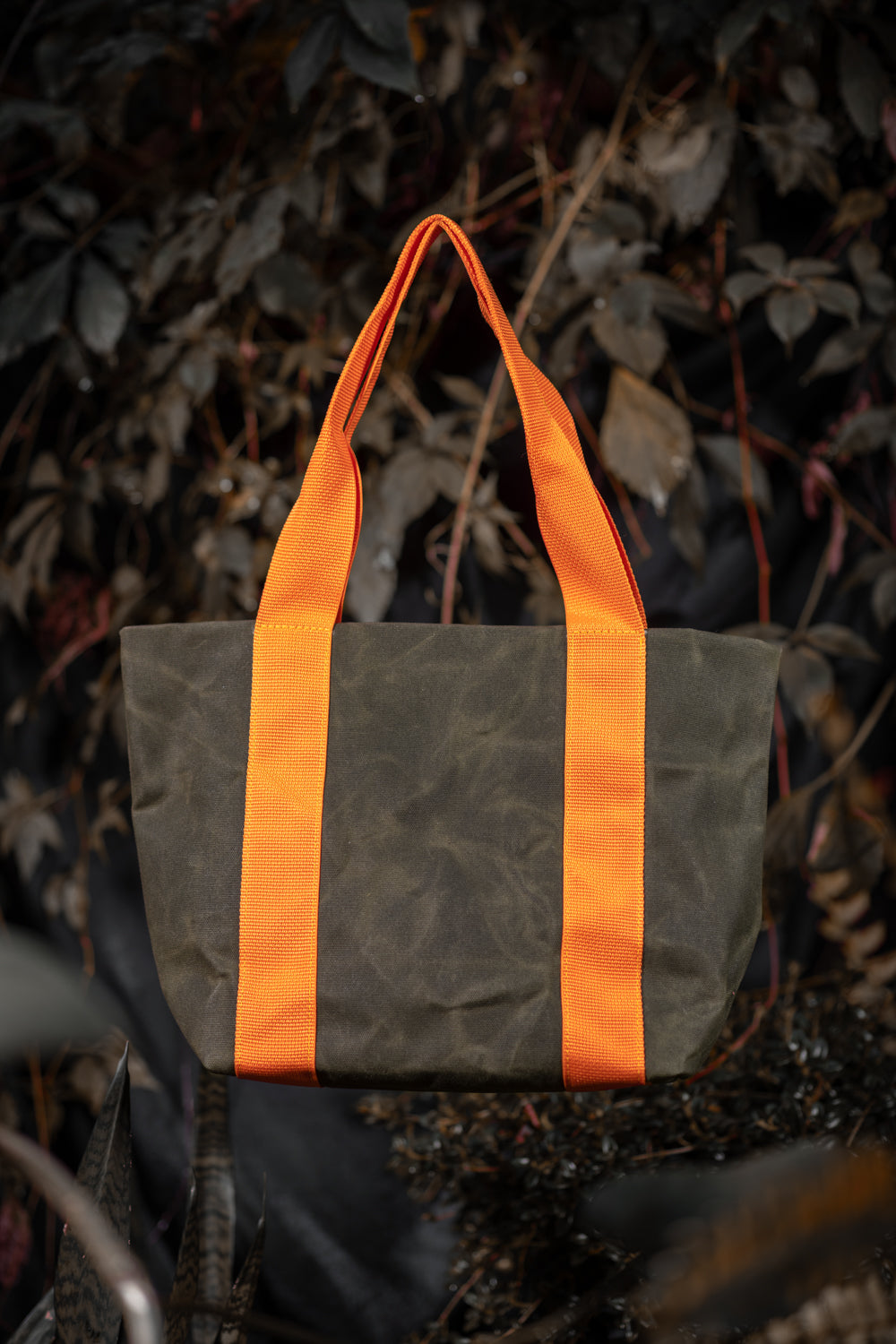 Waxed canvas tote bag ROSEMONT model