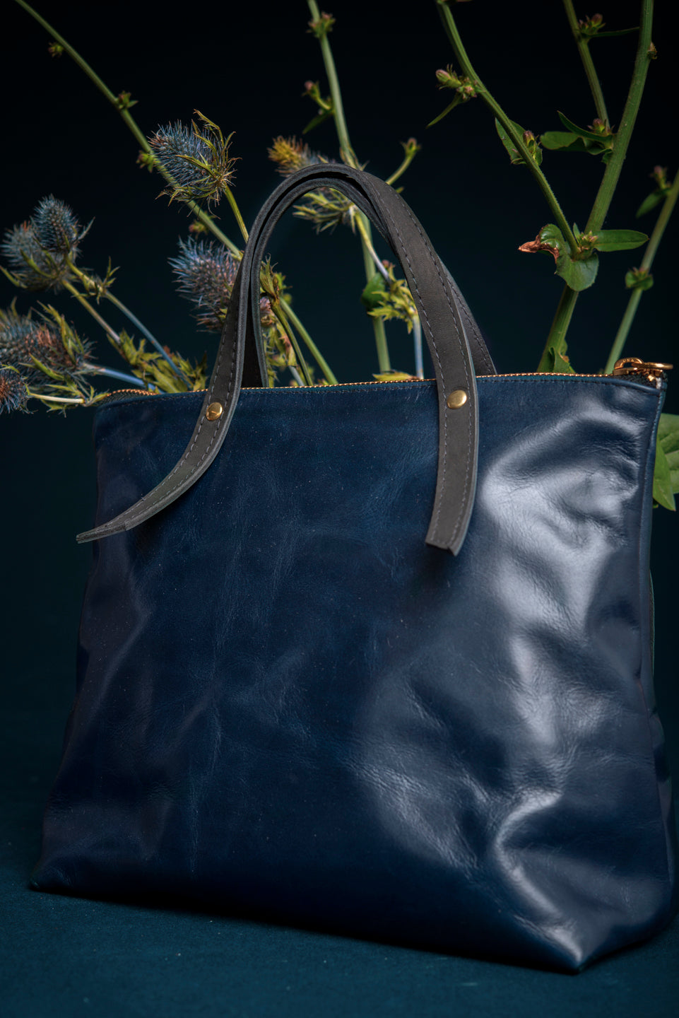 PAPINEAU leather handbag, Veinage handmade in Montreal, Canada