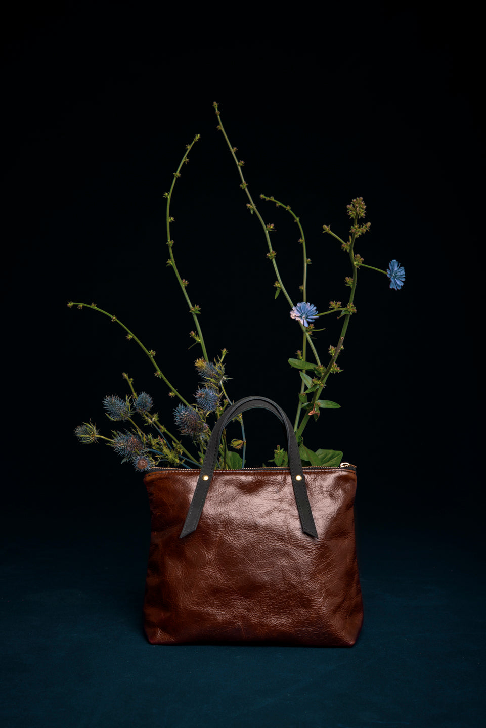 PAPINEAU leather handbag, Veinage handmade in Montreal, Canada