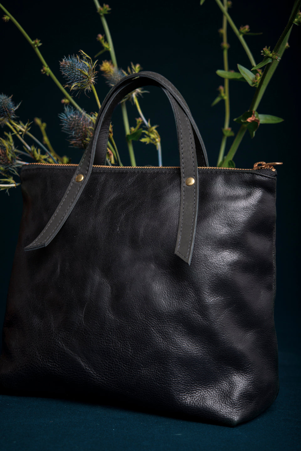 PAPINEAU leather handbag, Veinage handmade in Montreal, Canada