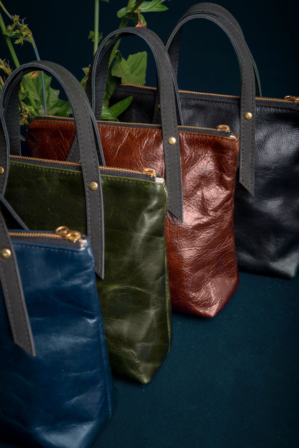 PAPINEAU leather handbag, Veinage handmade in Montreal, Canada