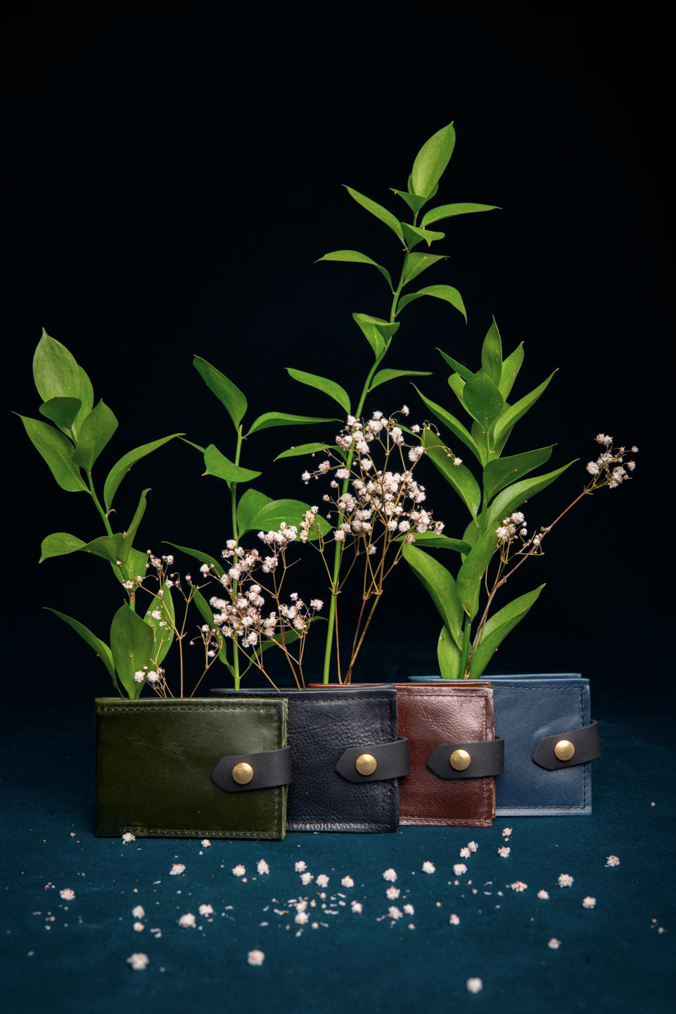 Leather bifold wallet ST-JOSEPH made to order