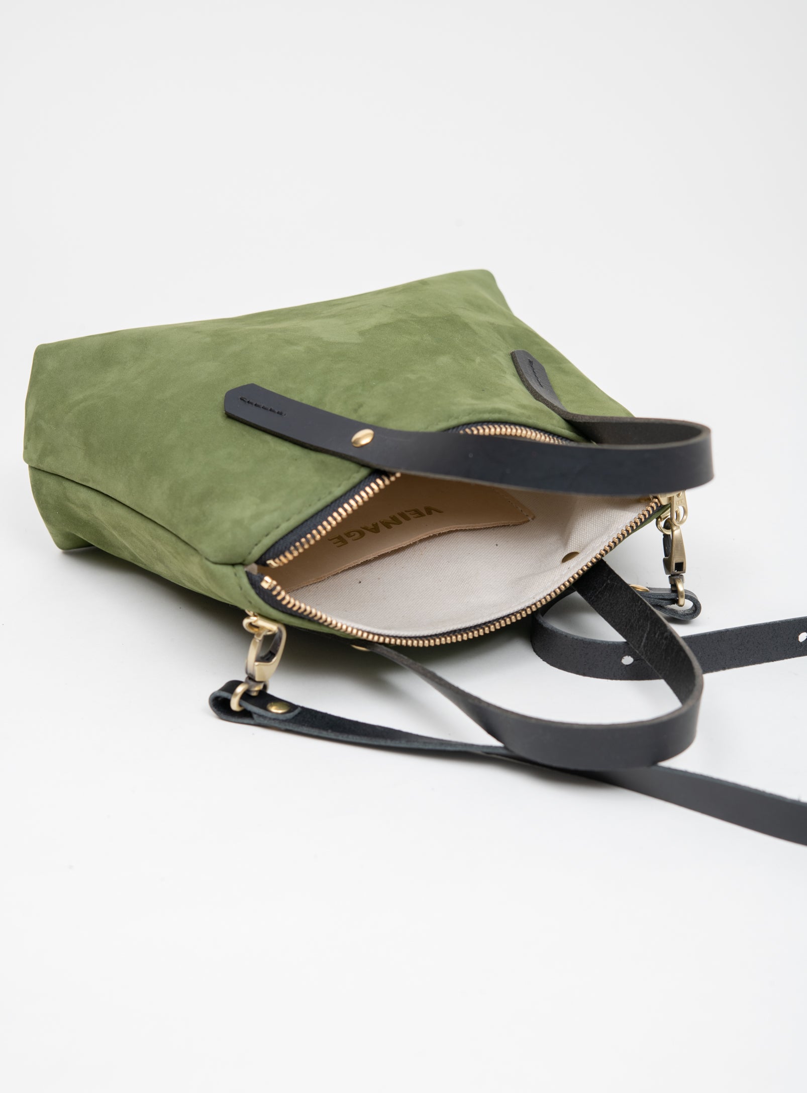 Leather handbag PAPINEAU made to order