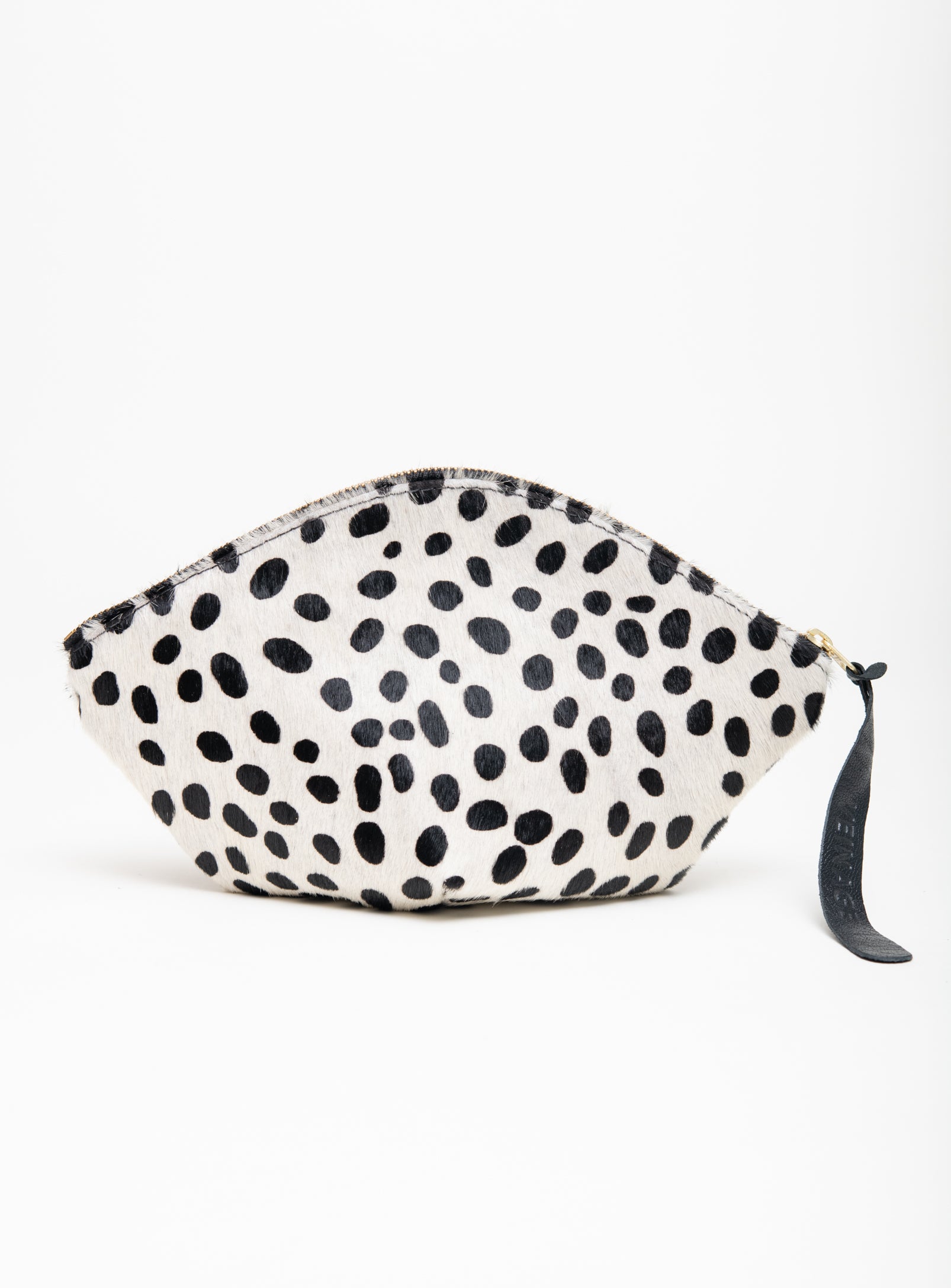 VEINAGE Leather pouch, evening clutch, cosmetic case NAPLES model, handmade in Montreal, Canada