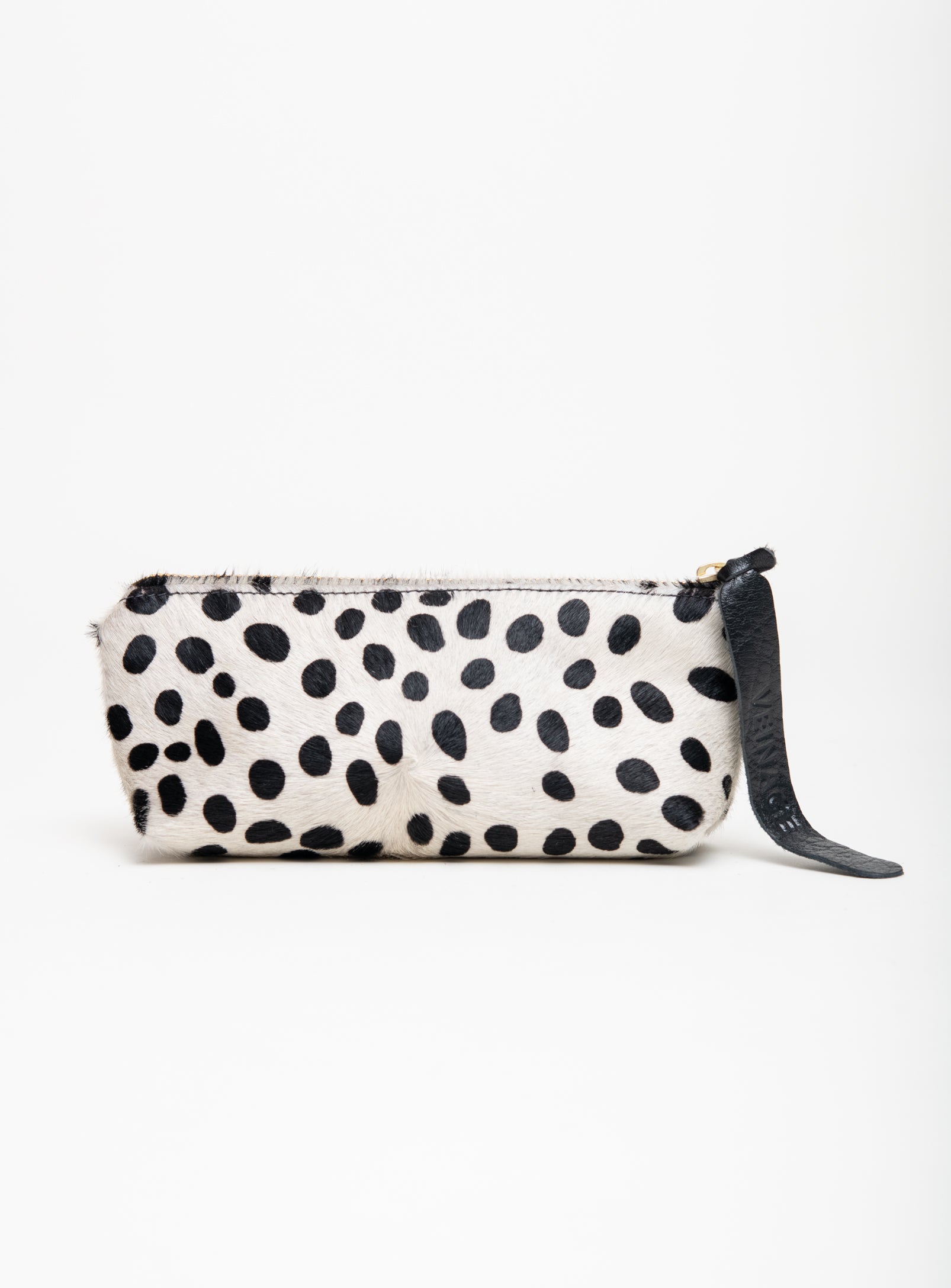 Veinage Leather pencil, cosmetic case TURIN model, handmade in Montréal, Canada