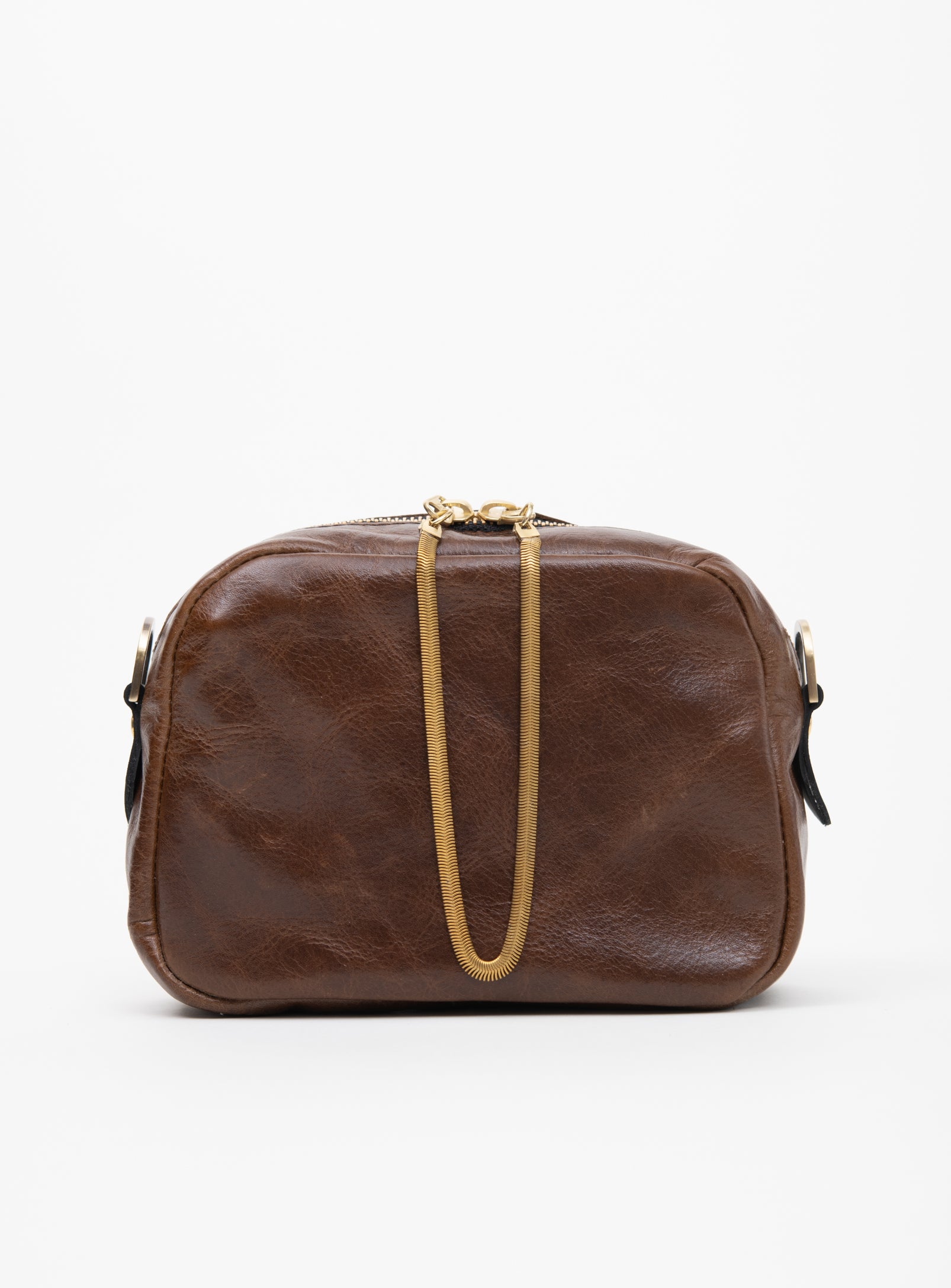 Veinage Cartier cognac leather crossbody bag