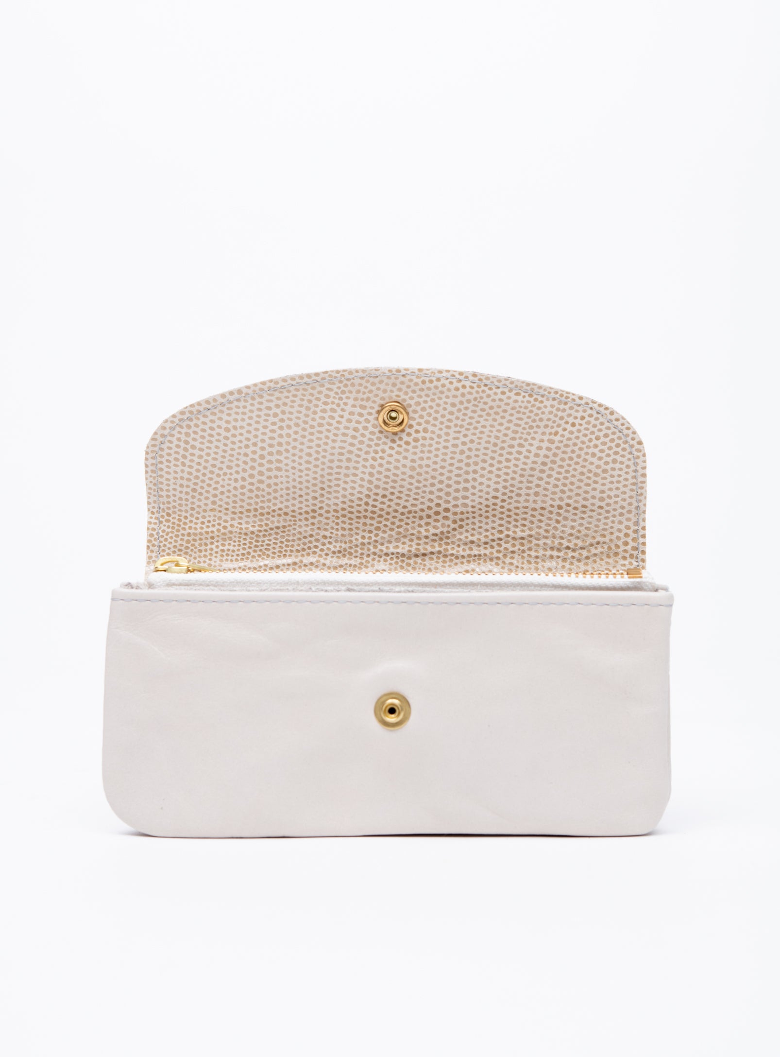 Veinage Minimalist green suede leather wallet MARQUETTE model