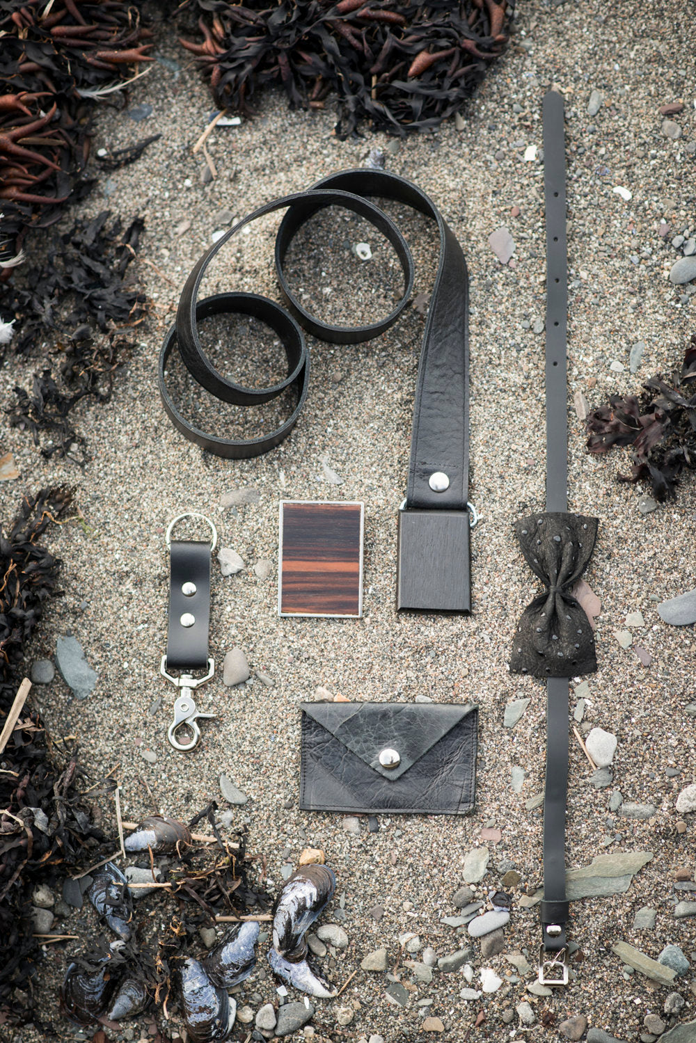 Leather key chain FRAXINUS 10 model